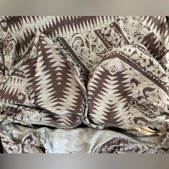 Jessica Simpson grey Aztec print maxi dress w/padded cups & racer back M 🎉SALE - Picture 11 of 15